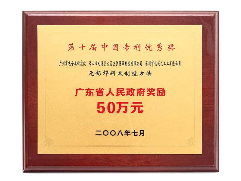 第十屆中國(guó)專利優(yōu)秀獎(jiǎng)